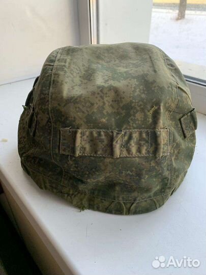 Зимний (белый) военный чехол на шлем 6б47