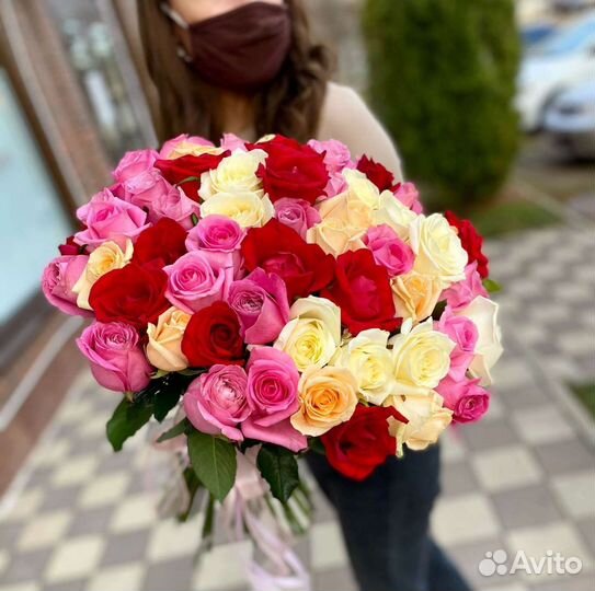 Букет из синих роз 15 роз 25 роз 51 роза