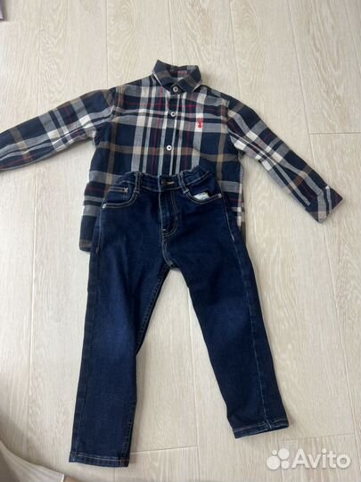 Продам рубашки и джинсы на мальчика