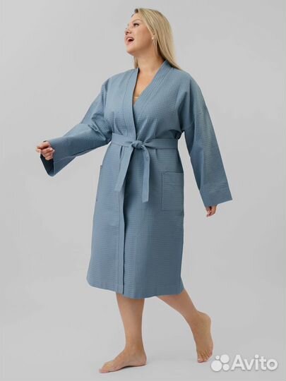 Халат банный вафельный Артикул 1515 - 1512