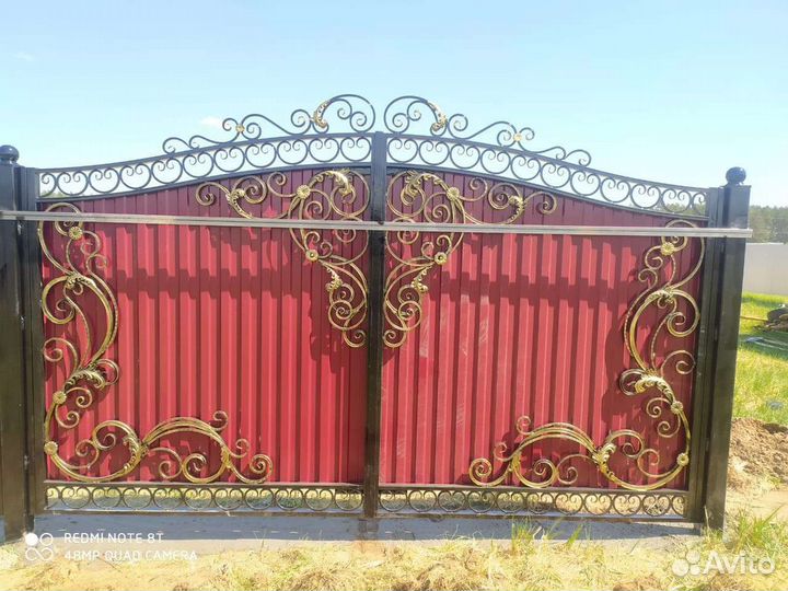 Ворота кованые