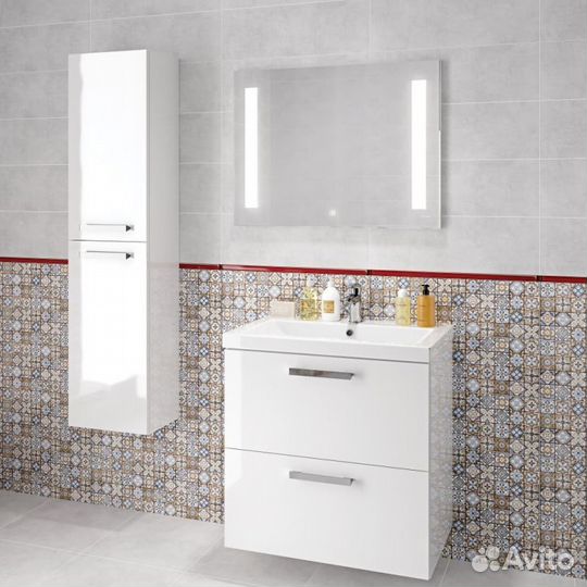 Зеркало Cersanit Base 80 kn-lu-led020*80-b-os Хром