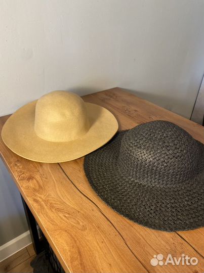 Шляпа H&M соломенная и шерстяная
