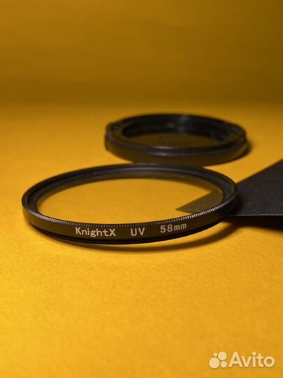 Крышка объектива и фильтр UV 58 мм