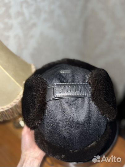 Мужская шапка с мехом Zilli