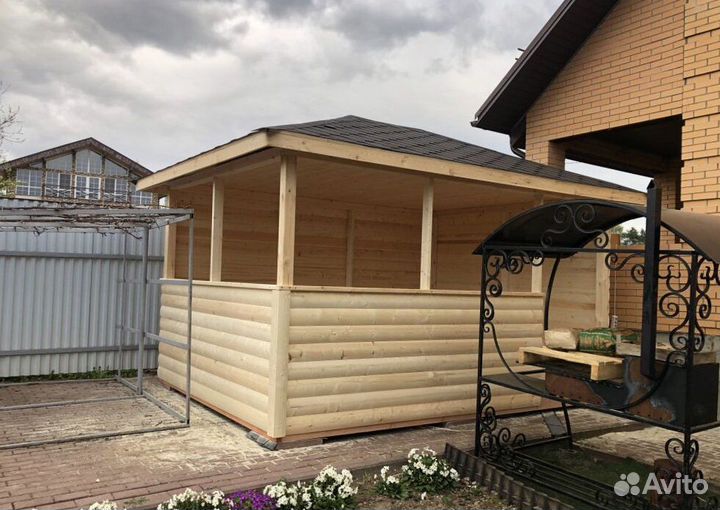 Деревянные беседки для дачи