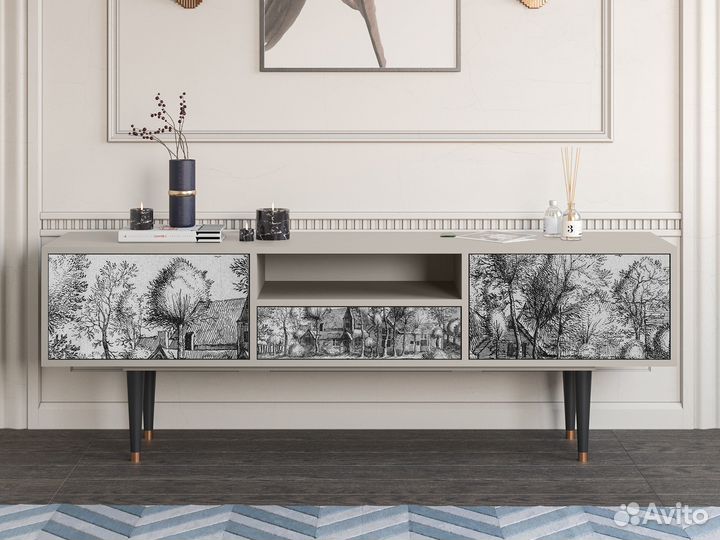 Тв-тумба T6 - Сатин - A Pond