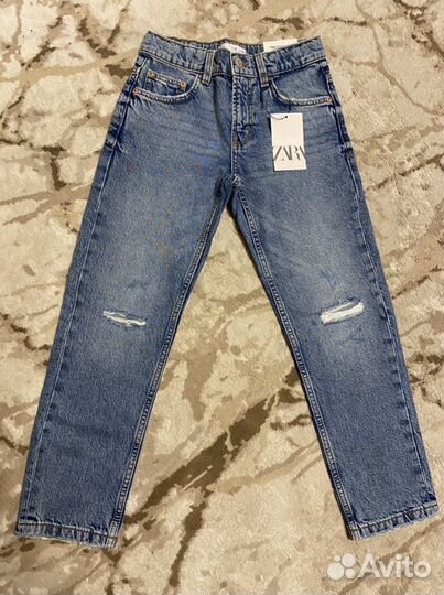 Летние штаны джинсы брюки Zara 140 р. на мальчика