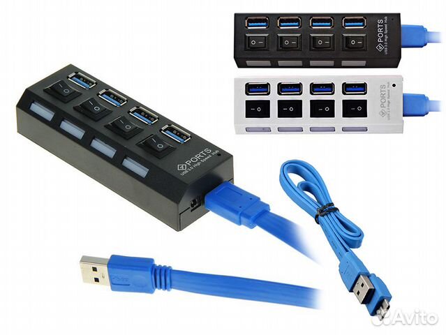 4-х портовый концентратор USB 3.0 High Speed