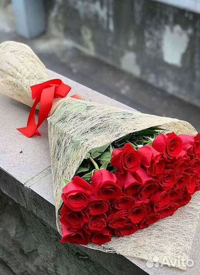 Длинные высокие розы 150 см