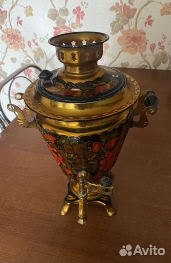 Самовар электрический СССР расписной хохлома