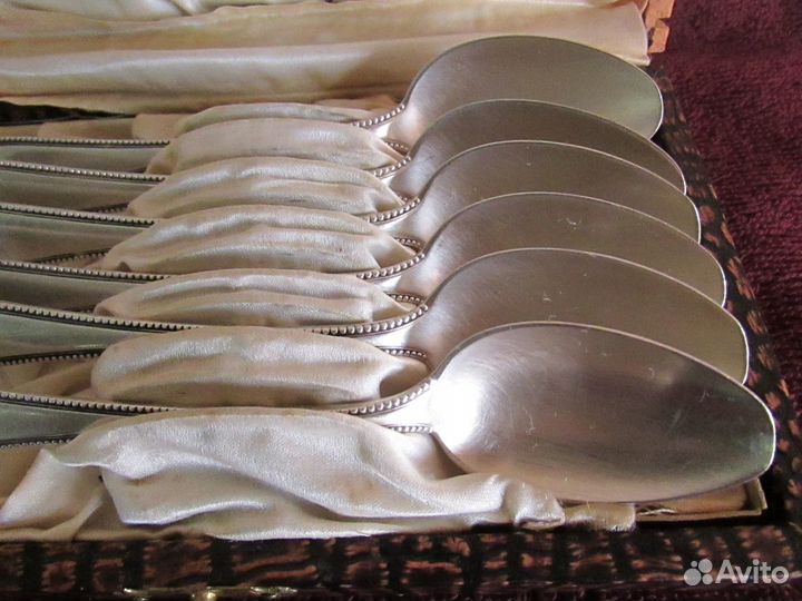 Набор чайных ложек, серебро 800пр. Европа 1903г