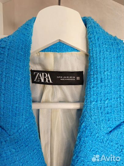 Пиджак новый zara твидовый