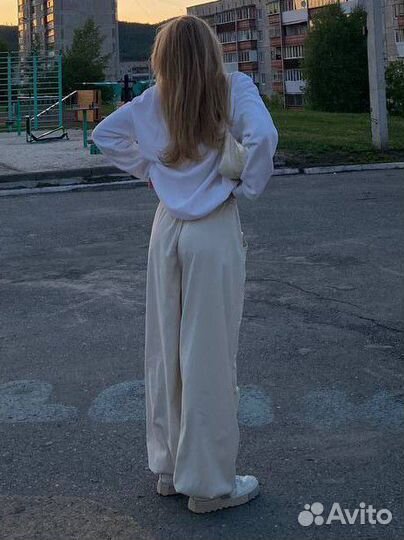 Штаны карго широкие