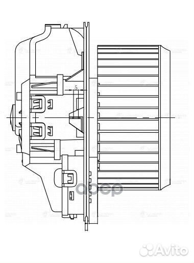 Вентилятор отопителя для а/м VW Touareg II (10