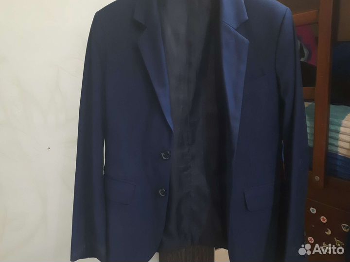 Школьный костюм для мальчика 134 синий