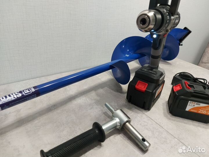 Шуруповерт Ледобур Nanwei 150Nm + Шнек Тонар 180R