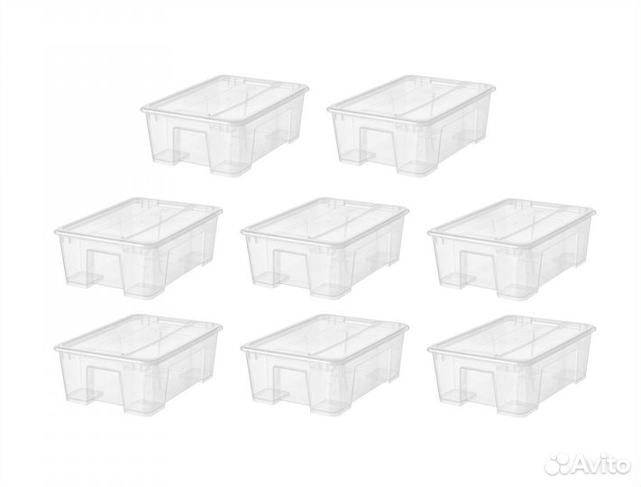 Контейнеры с крышкой икеа самла (новые), 11л 8 шт