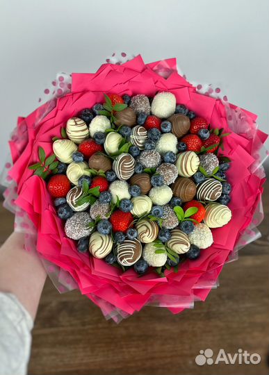 Букет из клубники в шоколаде