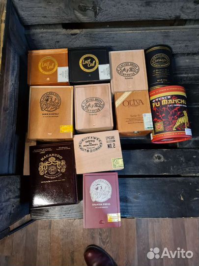 Пустые коробки для сигар