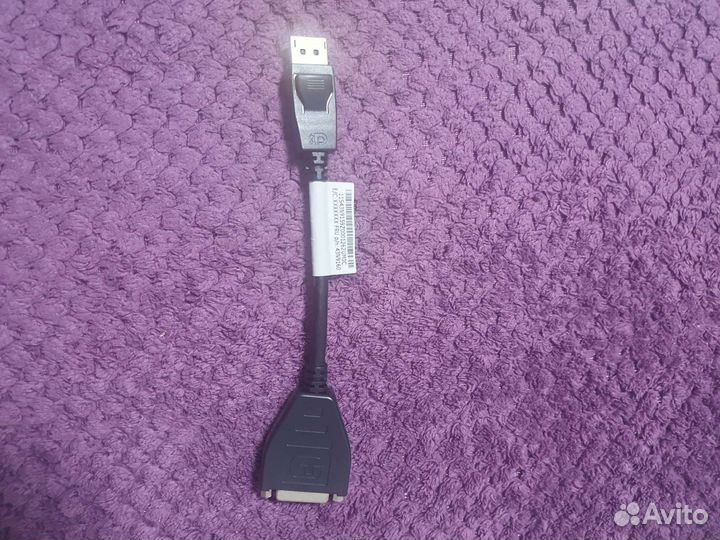 Кабель переходник Lenovo DisplayPort на DVI-D