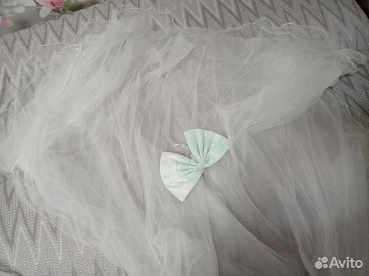 Бортики в кроватку новые+балдахин