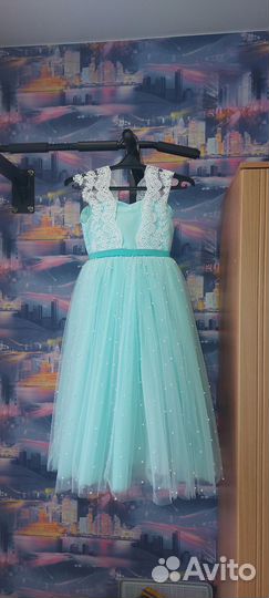Нарядное платье для девочки 122 128