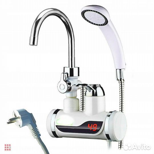 Электрический водяной кран С душем, водонагревател