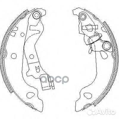 Колодки торм. бараб. Fiat Punto II (99) 40990