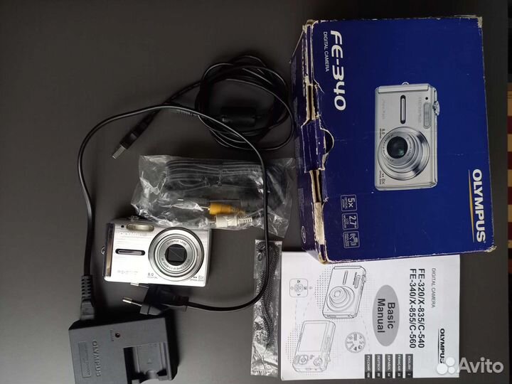 Компактный фотоаппарат olympus fe-340 на запчасти