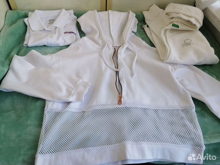 Толстовка Benetton XS, polo Asics XS