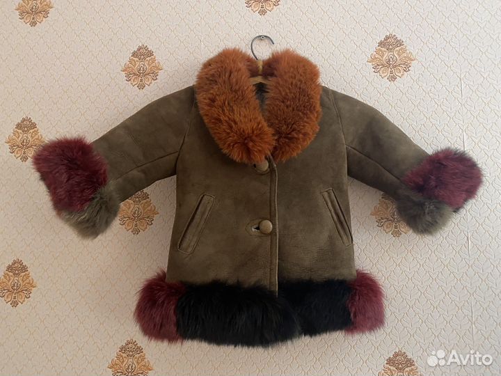 Дубленка детская на 3 года