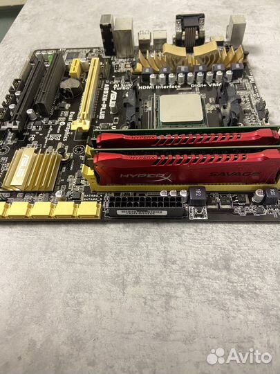 Материнская плата с процессором и озу