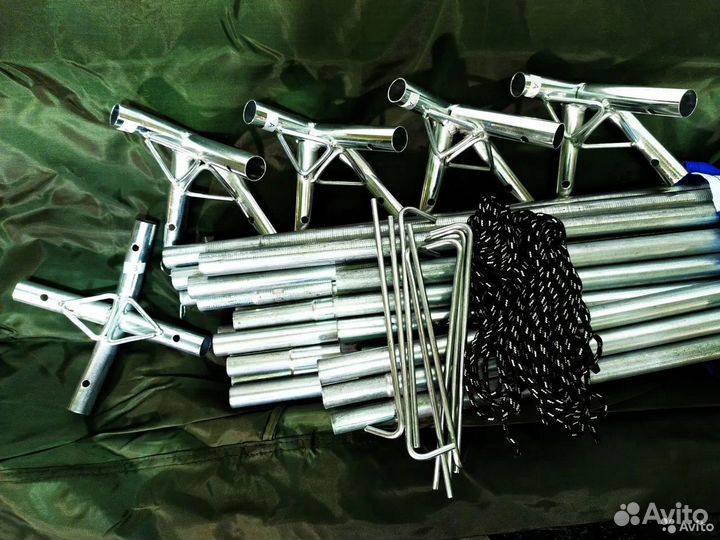 Шатер 1628D сетка и стены + юбка 320x320x245 см