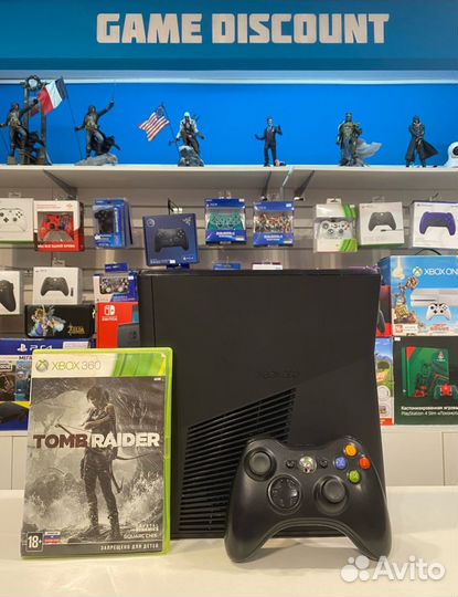 Xbox 360 250gb + Tomb Raider (Гарантия, Магазин)