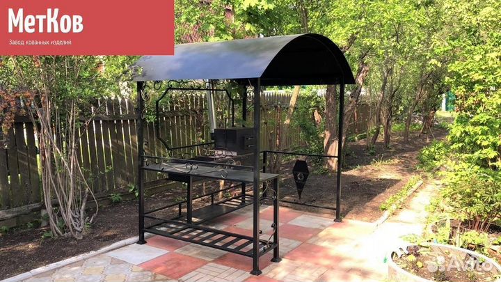 Мангал с крышей