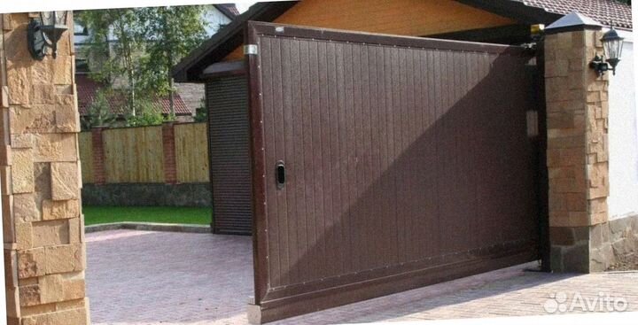 Откатные ворота под ключ алюминиевые (Prestige)