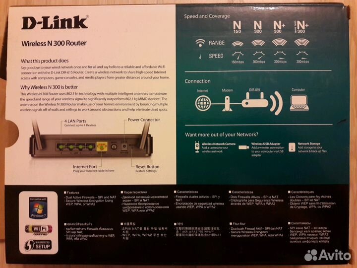 Wi-Fi роутер D-Link DIR-615