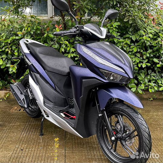 Скутер Vento Inferno (49.9 cc) синий-серебро мат