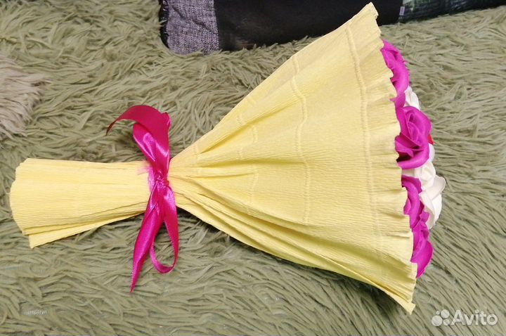 Букет из мыльных роз