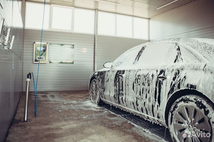 Теплая мойка самообслуживания на 6 боксов под ключ