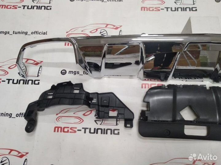 Диффузор Mercedes Benz GL63 AMG W166 хром