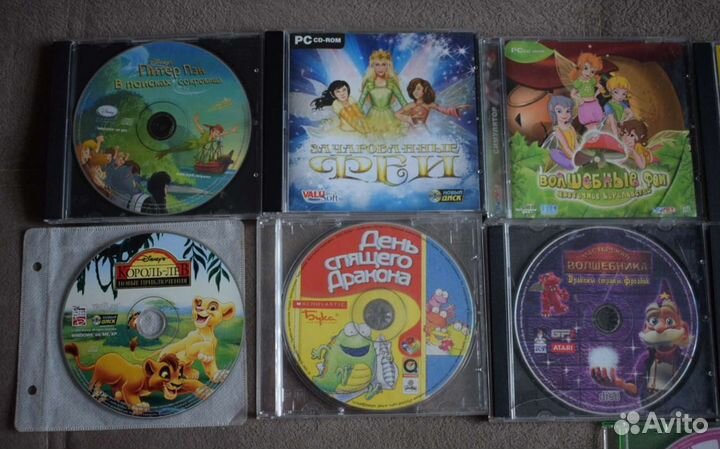 Диски с компьютерными играми разных жанров