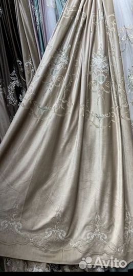 Шторы бархатные