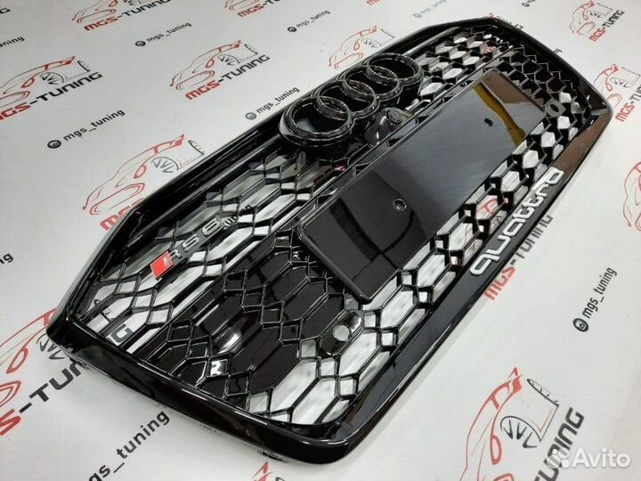 Решетка на Audi A6 в стиле RS6 16+ гг. дизайн 3