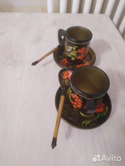 Хохлома пара с ложками
