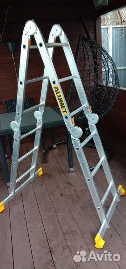 Лестница телескопическая стремянка, трансформер