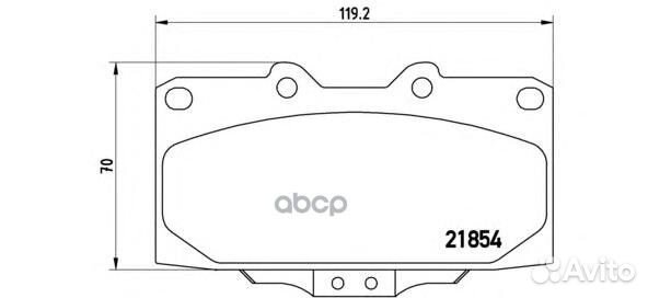P 56 034 Колодки тормозные subaru impreza 2.0-2