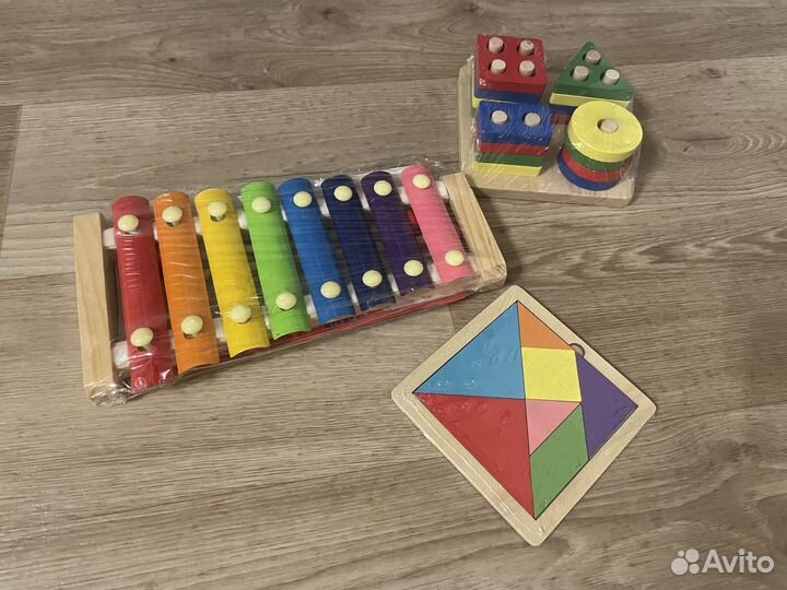 Деревянные игрушки новые