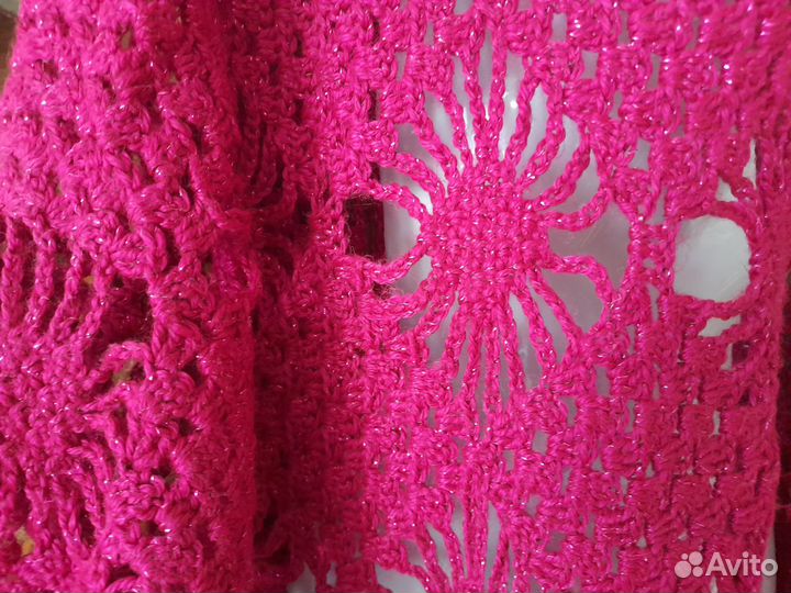 Вязаный платок шаль